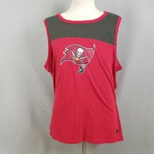 Tampa Bay Buccaneers Shirt Mens 2XL Red NFL Football‎ Starter Sleeveless Tank